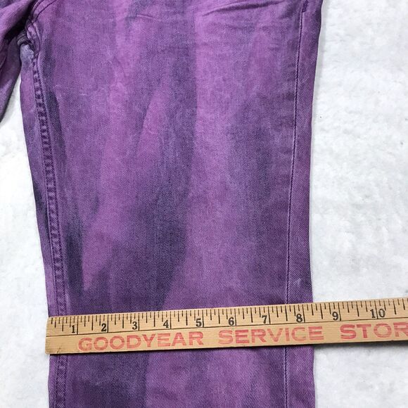 NWT HUDSON Slim Straight Jean Men 32x34 Purple Streak Wash Stretch Denim Blake - Picture 8 of 15